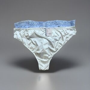 Women's Bridal Satin Lace Thongs "I Do" Wedding Night Romantic Panties Size XXXL